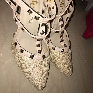 Heels and comfy flats!